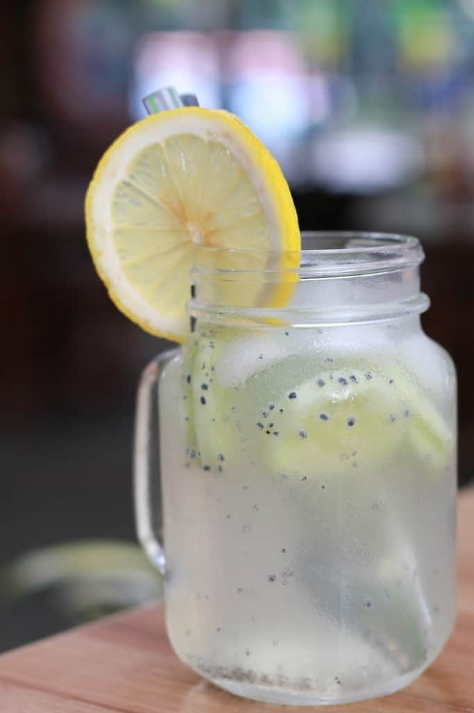 Fress Lemon Squash Cucumber Mocktail
